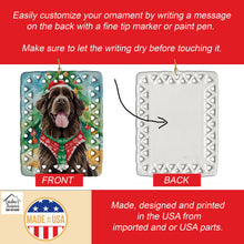 Load image into Gallery viewer, Newfoundland Christmas Porcelain Ornament