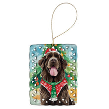 Load image into Gallery viewer, Newfoundland Christmas Porcelain Ornament