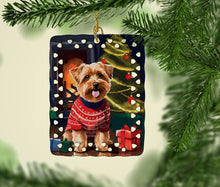 Load image into Gallery viewer, Norfolk Terrier Christmas Porcelain Ornament