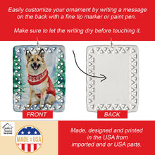 Load image into Gallery viewer, Norwegian Buhund Christmas Porcelain Ornament