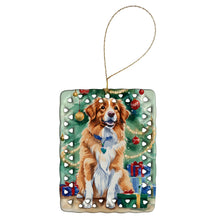 Load image into Gallery viewer, Nova Scotia Duck Toller Christmas Porcelain Ornament