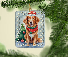 Load image into Gallery viewer, Nova Scotia Duck Toller Christmas Porcelain Ornament