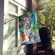Load image into Gallery viewer, Old English Sheepdog Christmas House Flag