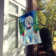Load image into Gallery viewer, Old English Sheepdog Christmas House Flag