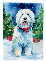 Load image into Gallery viewer, Old English Sheepdog Christmas House Flag