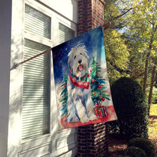 Load image into Gallery viewer, Old English Sheepdog Christmas House Flag