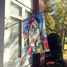 Load image into Gallery viewer, Old English Sheepdog Christmas House Flag