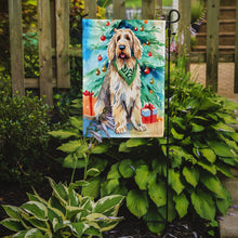 Load image into Gallery viewer, Otterhound Christmas Garden Flag – Cozy Dog Holiday Decor with Tree &amp; Presents