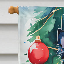 Load image into Gallery viewer, Papillon Christmas House Flag