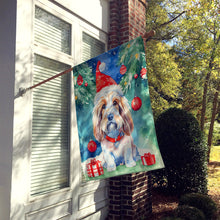 Load image into Gallery viewer, Petit Basset Griffon Vendeen Christmas House Flag