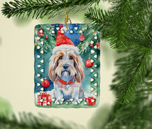 Load image into Gallery viewer, Petit Basset Griffon Vendeen Christmas Porcelain Ornament
