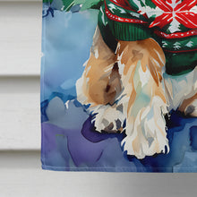 Load image into Gallery viewer, Petit Basset Griffon Vendeen Christmas House Flag