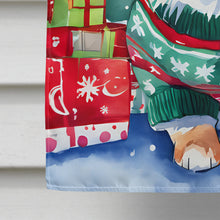 Load image into Gallery viewer, Pomeranian Christmas House Flag
