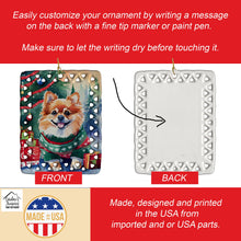 Load image into Gallery viewer, Pomeranian Christmas Porcelain Ornament
