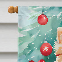 Load image into Gallery viewer, Pomeranian Christmas House Flag