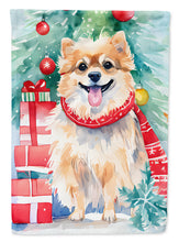 Load image into Gallery viewer, Pomeranian Christmas House Flag