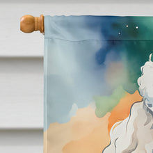 Load image into Gallery viewer, Poodle Christmas House Flag