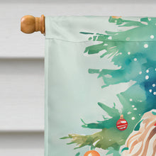 Load image into Gallery viewer, Poodle Christmas House Flag