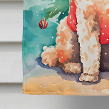 Load image into Gallery viewer, Poodle Christmas House Flag