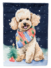 Load image into Gallery viewer, Poodle Christmas Garden Flag – Cozy Dog Holiday Decor with Tree &amp; Presents