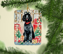 Load image into Gallery viewer, Poodle Christmas Porcelain Ornament