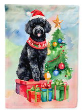 Load image into Gallery viewer, Poodle Christmas House Flag