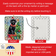 Load image into Gallery viewer, Poodle Christmas Porcelain Ornament