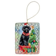 Load image into Gallery viewer, Poodle Christmas Porcelain Ornament