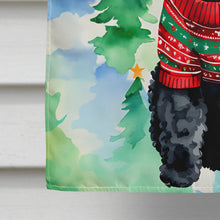 Load image into Gallery viewer, Poodle Christmas House Flag