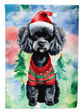 Load image into Gallery viewer, Poodle Christmas House Flag