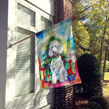 Load image into Gallery viewer, Poodle Christmas House Flag