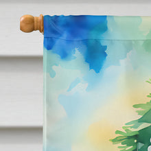 Load image into Gallery viewer, Poodle Christmas House Flag