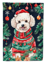 Load image into Gallery viewer, Poodle Christmas House Flag