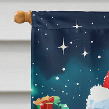 Load image into Gallery viewer, Poodle Christmas House Flag