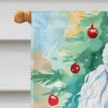 Load image into Gallery viewer, Poodle Christmas House Flag