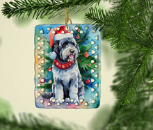 Load image into Gallery viewer, Portuguese Water Dog Christmas Porcelain Ornament