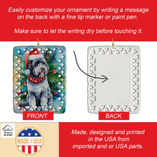 Load image into Gallery viewer, Portuguese Water Dog Christmas Porcelain Ornament