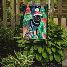 Load image into Gallery viewer, Pug Christmas Garden Flag – Cozy Dog Holiday Decor with Tree &amp; Presents