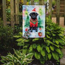 Load image into Gallery viewer, Pug Christmas Garden Flag – Cozy Dog Holiday Decor with Tree &amp; Presents