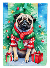 Load image into Gallery viewer, Pug Christmas House Flag
