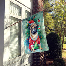 Load image into Gallery viewer, Pug Christmas House Flag