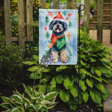 Load image into Gallery viewer, Puli Christmas Garden Flag – Cozy Dog Holiday Decor with Tree &amp; Presents