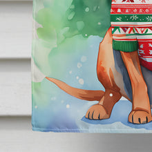 Load image into Gallery viewer, Redbone Coonhound Christmas House Flag