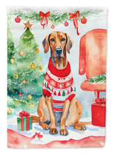 Load image into Gallery viewer, Redbone Coonhound Christmas House Flag