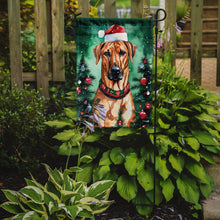 Load image into Gallery viewer, Rhodesian Ridgeback Christmas Garden Flag – Cozy Dog Holiday Decor with Tree &amp; Presents
