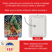 Load image into Gallery viewer, Rhodesian Ridgeback Christmas Porcelain Ornament