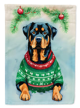 Load image into Gallery viewer, Rottweiler Christmas House Flag