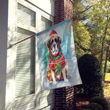 Load image into Gallery viewer, Saint Bernard Christmas House Flag