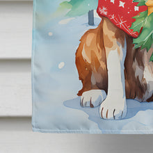 Load image into Gallery viewer, Saint Bernard Christmas House Flag