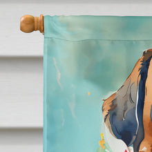 Load image into Gallery viewer, Saint Bernard Christmas House Flag
